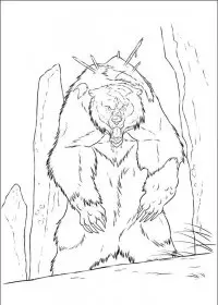 Fisă de colorat cu Brave de colorat p64