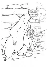 Fisă de colorat cu Brave de colorat p68