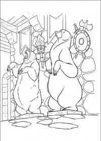 Fisă de colorat cu Brave de colorat p71