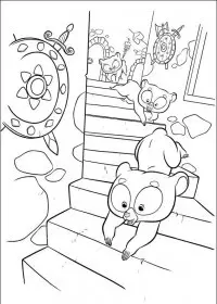 Fisă de colorat cu Brave de colorat p73