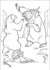 Fisă de colorat cu Brave de colorat p76