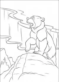 Fisă de colorat cu Brother bear de colorat p21