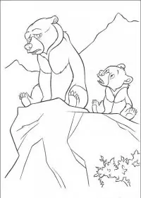 Fisă de colorat cu Brother bear de colorat p24