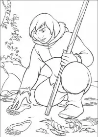 Fisă de colorat cu Brother bear de colorat p25