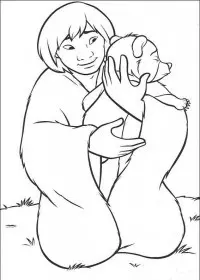 Fisă de colorat cu Brother bear de colorat p30