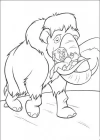 Fisă de colorat cu Brother bear de colorat p31