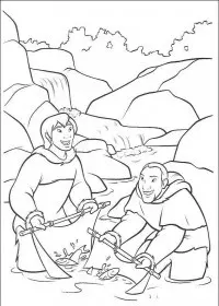 Fisă de colorat cu Brother bear de colorat p35