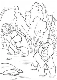 Fisă de colorat cu Brother bear de colorat p39