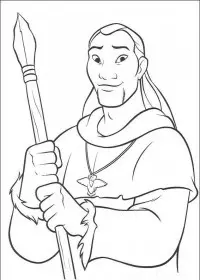 Fisă de colorat cu Brother bear de colorat p43