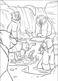 Fisă de colorat cu Brother bear de colorat p50