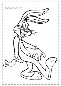 Fisă de colorat cu Bugs bunny de colorat p10