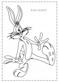 Fisă de colorat cu Bugs bunny de colorat p11