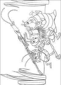 Fisă de colorat cu Bugs life de colorat p03