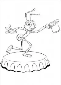 Fisă de colorat cu Bugs life de colorat p09