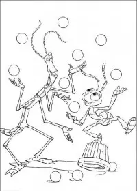 Fisă de colorat cu Bugs life de colorat p12