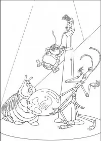 Fisă de colorat cu Bugs life de colorat p16