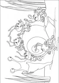 Fisă de colorat cu Bugs life de colorat p18