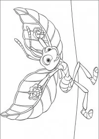 Fisă de colorat cu Bugs life de colorat p19