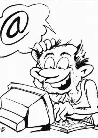 Fisă de colorat cu Calculatoare de colorat p03