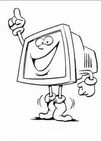 Fisă de colorat cu Calculatoare de colorat p11