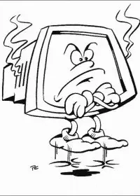 Fisă de colorat cu Calculatoare de colorat p12