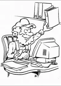 Fisă de colorat cu Calculatoare de colorat p16