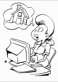 Fisă de colorat cu Calculatoare de colorat p17