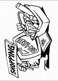 Fisă de colorat cu Calculatoare de colorat p18