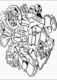 Fisă de colorat cu Calculatoare de colorat p21