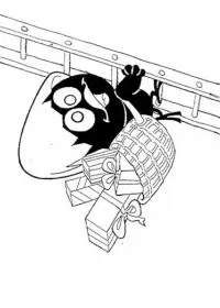 Fisă de colorat cu Calimero de colorat p02