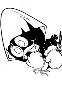 Fisă de colorat cu Calimero de colorat p08