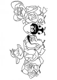 Fisă de colorat cu Calimero de colorat p10