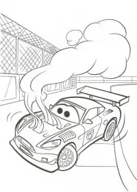 Fisă de colorat cu Cars de colorat p07
