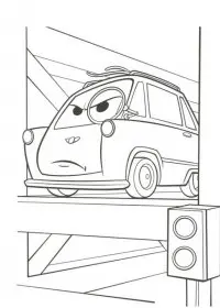 Fisă de colorat cu Cars de colorat p11