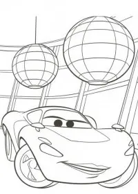 Fisă de colorat cu Cars de colorat p23