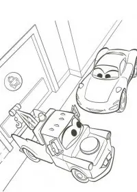 Fisă de colorat cu Cars de colorat p27