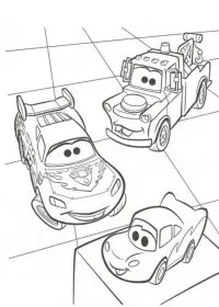 Fisă de colorat cu Cars de colorat p29
