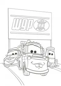 Fisă de colorat cu Cars de colorat p31