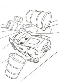 Fisă de colorat cu Cars de colorat p33