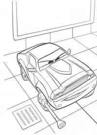 Fisă de colorat cu Cars de colorat p35
