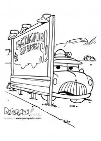 Fisă de colorat cu Cars de colorat p39