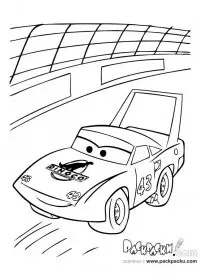 Fisă de colorat cu Cars de colorat p46