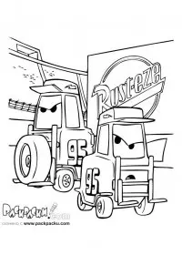 Fisă de colorat cu Cars de colorat p48