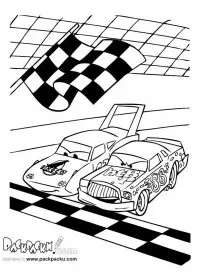 Fisă de colorat cu Cars de colorat p50