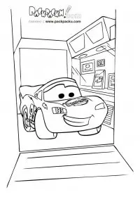 Fisă de colorat cu Cars de colorat p56