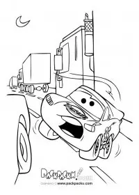 Fisă de colorat cu Cars de colorat p58