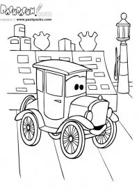 Fisă de colorat cu Cars de colorat p60