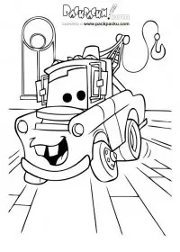 Fisă de colorat cu Cars de colorat p61