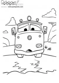 Fisă de colorat cu Cars de colorat p70