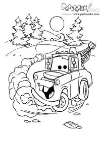 Fisă de colorat cu Cars de colorat p79